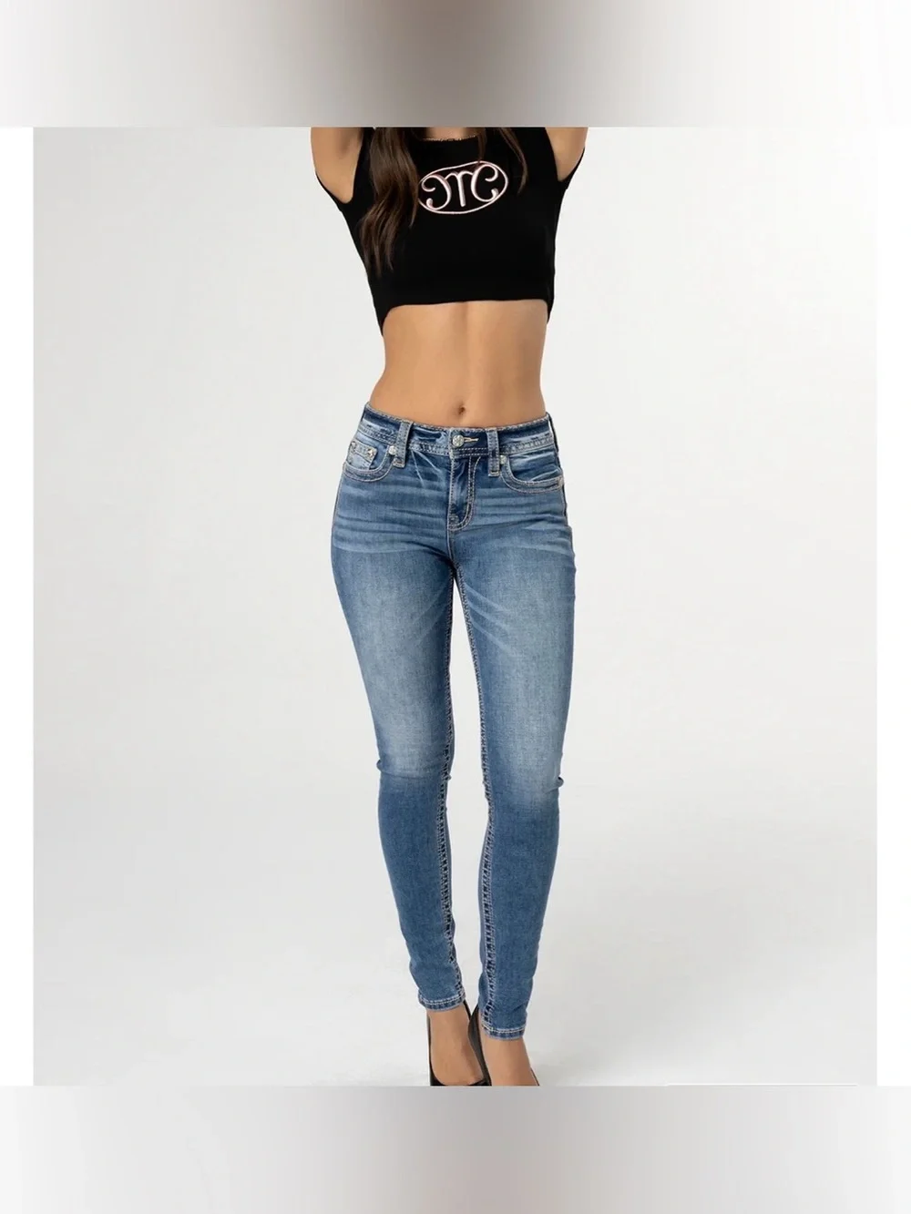 Miss Me Classic Heaven Slim High-Rise Blue Women's Jeans